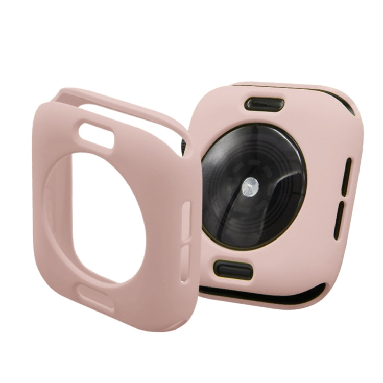 Lisslune | ENKAY Hat-Prince 2 in 1 TPU semi-protected shell + 3D full-screen PET curved heat bend HD screen protector for Apple Watch Series 5 & 4 44mm (Pink)
