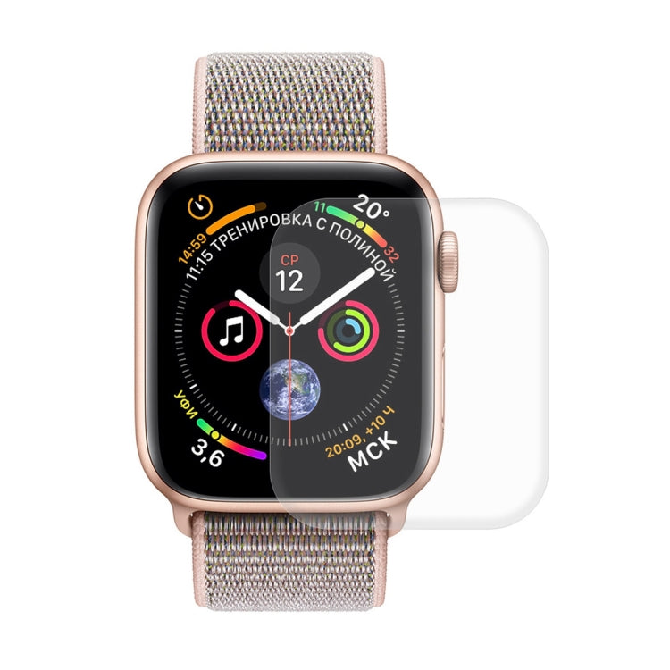 Lisslune | ENKAY Hat-Prince 2 in 1 TPU semi-protected shell + 3D full-screen PET curved heat bend HD screen protector for Apple Watch Series 5 & 4 44mm (Pink)