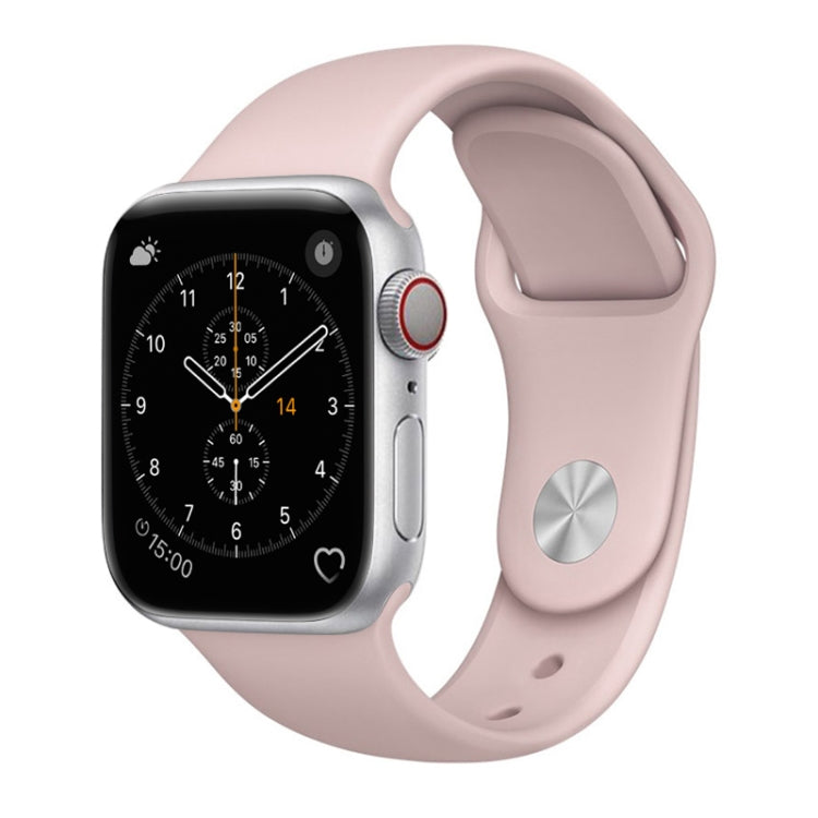 Lisslune | For Apple Watch Series 3 & 2 & 1 38mm Fashion Simple Style Silicone Strap (Pink)