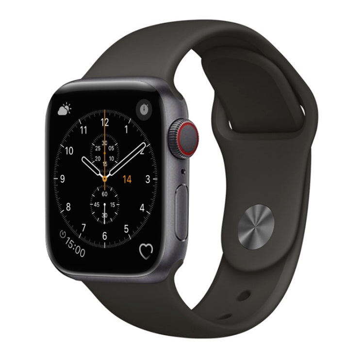 Lisslune | For Apple Watch Series 3 & 2 & 1 38mm Fashion Simple Style Silicone Band (Gray)