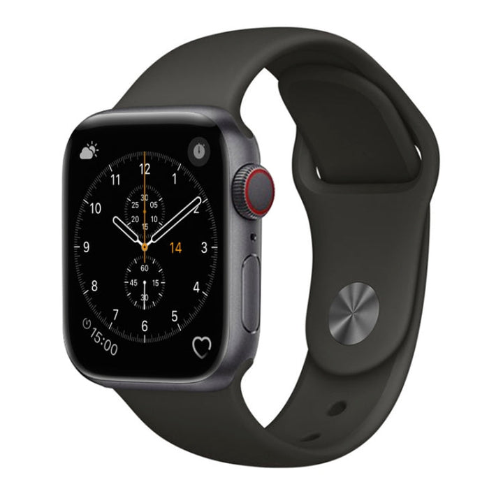 Lisslune | For Apple Watch Series 3 & 2 & 1 38mm Fashion Simple Style Silicone Band (Gray)