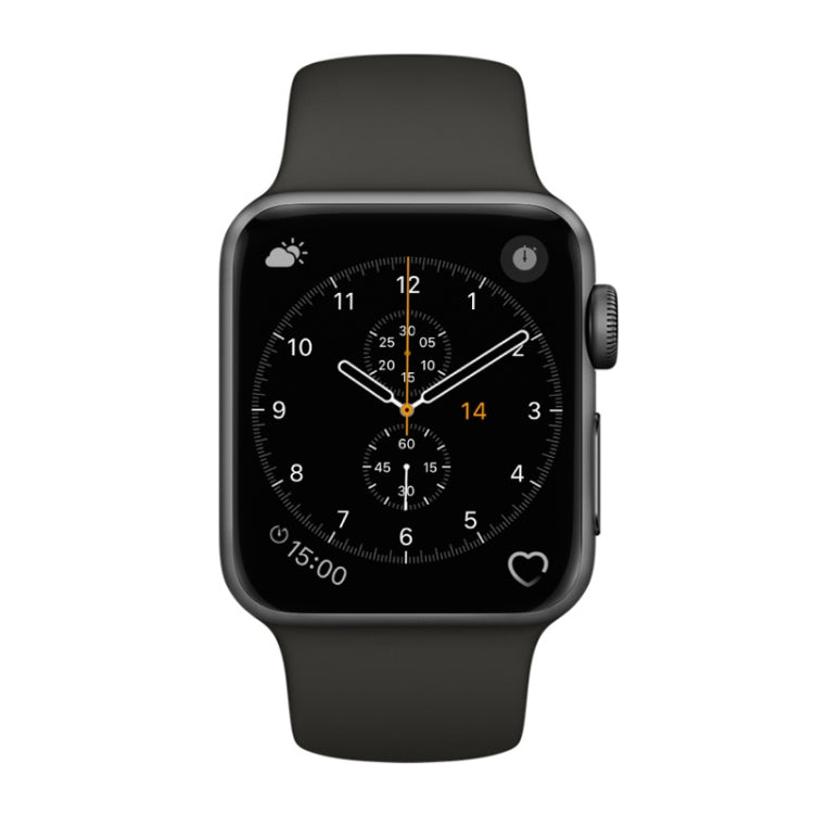 Lisslune | For Apple Watch Series 3 & 2 & 1 38mm Fashion Simple Style Silicone Band (Gray)