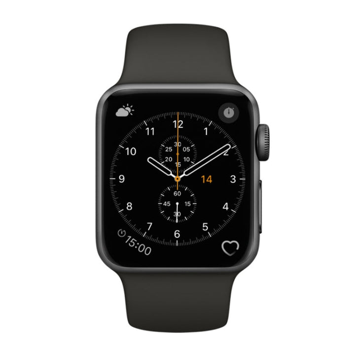 Lisslune | For Apple Watch Series 3 & 2 & 1 38mm Fashion Simple Style Silicone Band (Gray)