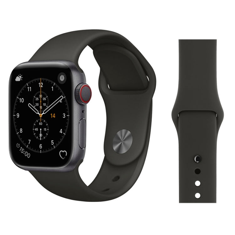 Lisslune | For Apple Watch Series 3 & 2 & 1 38mm Fashion Simple Style Silicone Band (Gray)