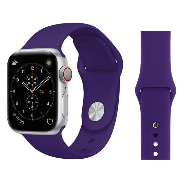 Lisslune | For Apple Watch Series 3 & 2 & 1 38mm Fashion Simple Style Silicone Strap (Purple)