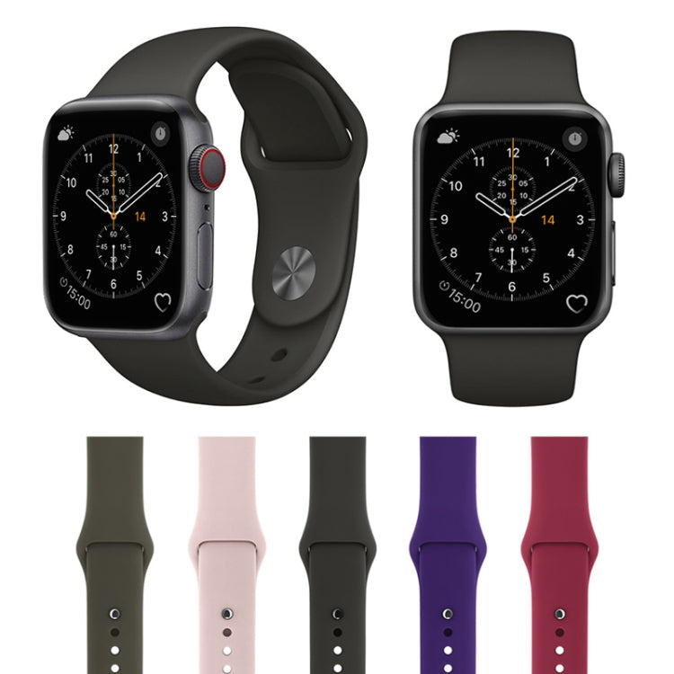 Lisslune | For Apple Watch Series 3 & 2 & 1 38mm Fashion Simple Style Silicone Band (Gray)
