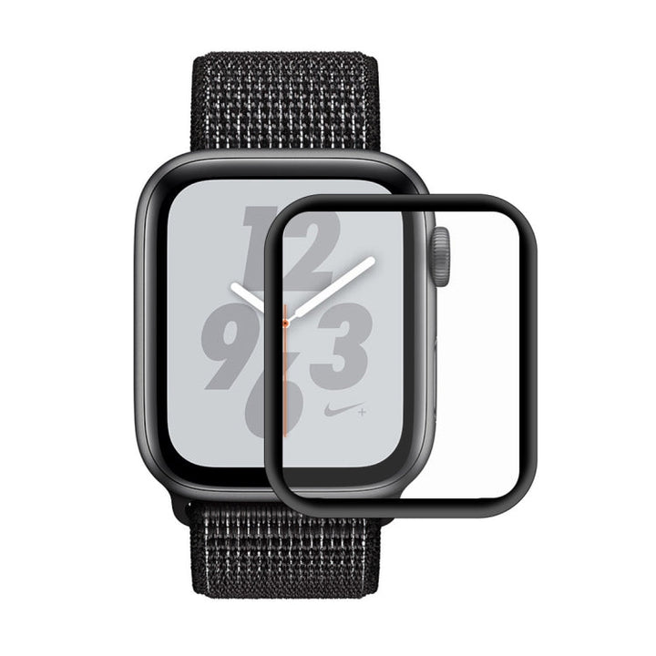 Lisslune | ENKAY Hat-Prince 3D Full-Screen Electroplating PET Curved Heat Bending HD Screen Protector for Apple Watch Series 4 44mm (Black)