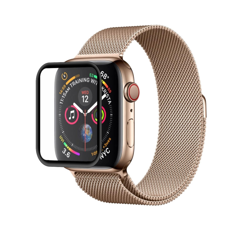 Lisslune | 2 PCS ENKAY Hat-Prince 3D Full-Screen PET + 3D Full-Screen Electroplating PET Curved Heat Bending HD Screen Protector for Apple Watch Series 4 40mm