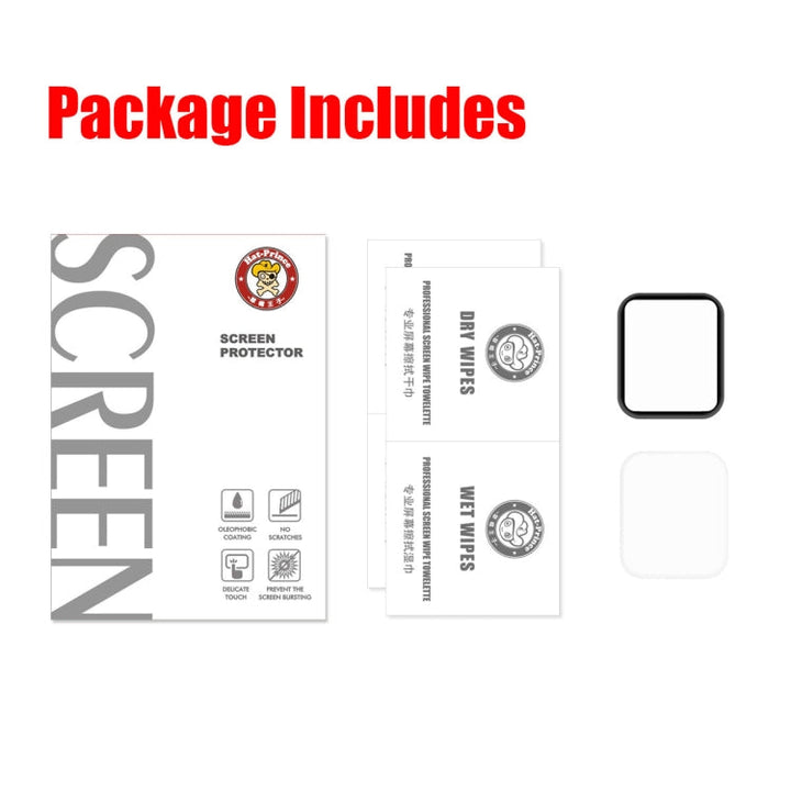 Lisslune | 2 PCS ENKAY Hat-Prince 3D Full-Screen PET + 3D Full-Screen Electroplating PET Curved Heat Bending HD Screen Protector for Apple Watch Series 4 40mm