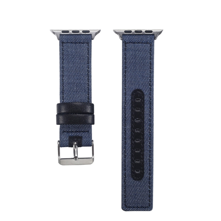 Lisslune | Fabric+Calfskin Bracelet for Apple Watch Series 10 42mm / 9&8&7 41mm / SE 3&SE 2&6&SE&5&4 40mm / 3&2&1 38mm