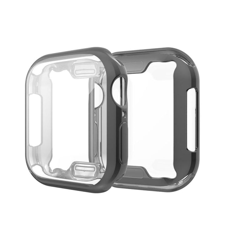 Lisslune | Full Coverage Plating TPU Case for Apple Watch Series 5 & 4 40mm (Black)