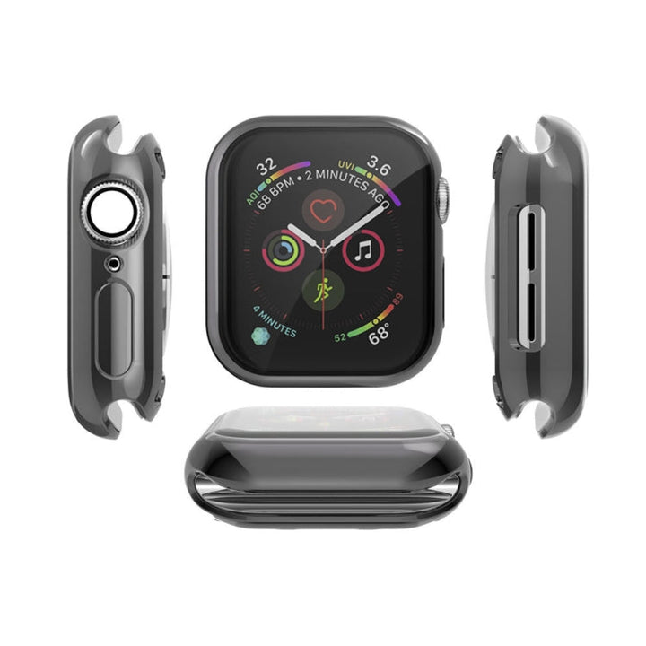 Lisslune | Full Coverage Plating TPU Case for Apple Watch Series 5 & 4 40mm (Black)