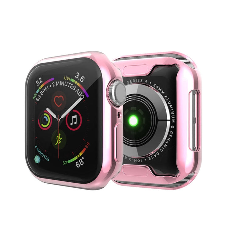 Lisslune | Full Coverage Plating TPU Case for Apple Watch Series 5 & 4 40mm (Pink)