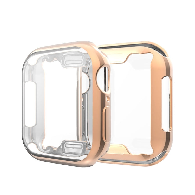 Lisslune | Full Coverage Plating TPU Case for Apple Watch Series 5 & 4 40mm (Rose Gold)