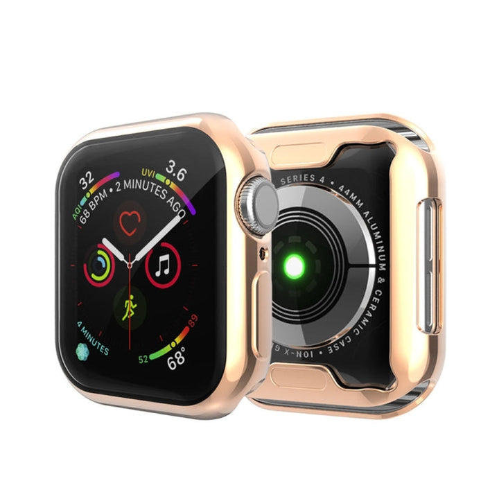 Lisslune | Full Coverage Plating TPU Case for Apple Watch Series 5 & 4 40mm (Rose Gold)