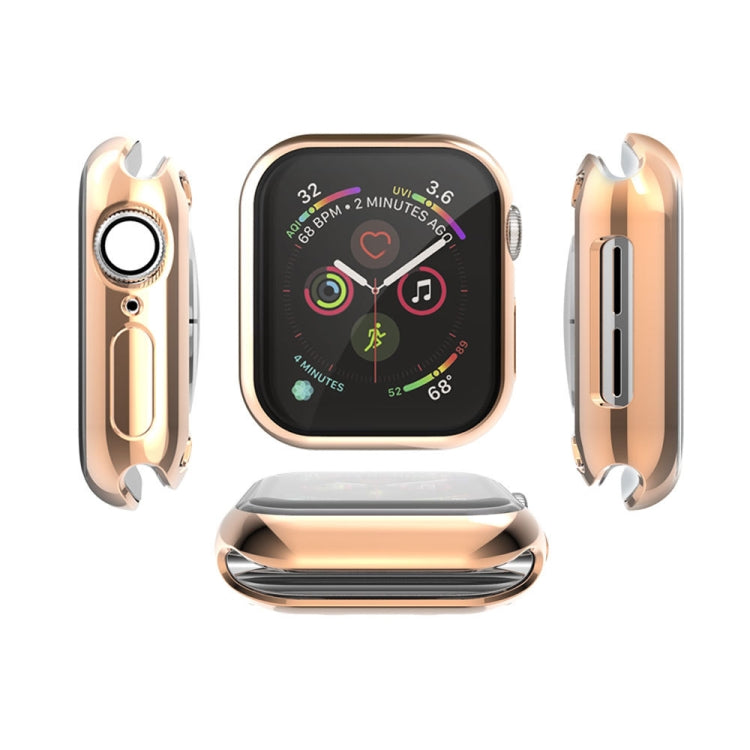 Lisslune | Full Coverage Plating TPU Case for Apple Watch Series 5 & 4 40mm (Rose Gold)