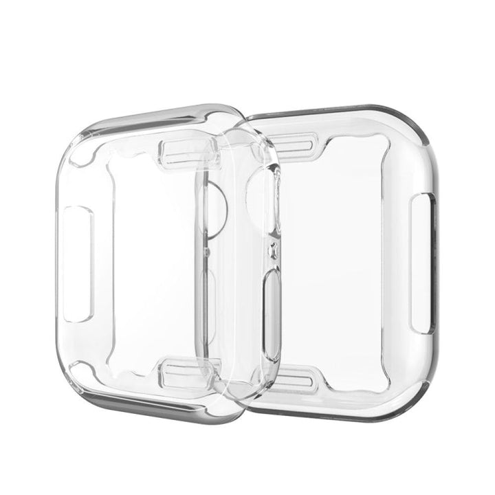 Lisslune | Full Coverage Plating TPU Case for Apple Watch Series 5 & 4 40mm (Silver)
