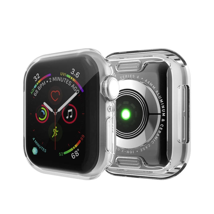 Lisslune | Full Coverage Plating TPU Case for Apple Watch Series 5 & 4 40mm (Silver)