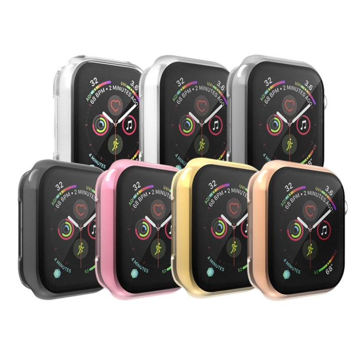 Lisslune | Full Coverage Plating TPU Case for Apple Watch Series 5 & 4 40mm (Silver)