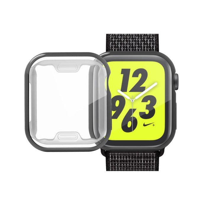 Lisslune | Full Coverage Coating TPU Case for Apple Watch Series 5 & 4 44mm (Black)