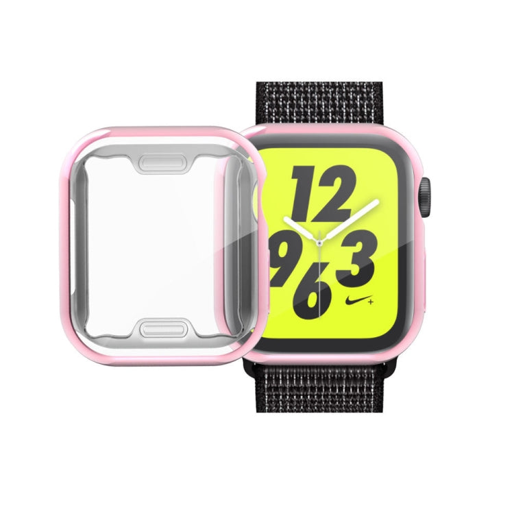 Lisslune | Full Coverage Plating TPU Case for Apple Watch Series 5 & 4 44mm (Pink)