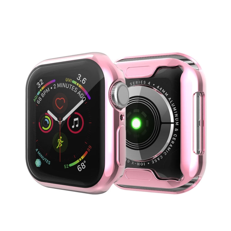 Lisslune | Full Coverage Plating TPU Case for Apple Watch Series 5 & 4 44mm (Pink)