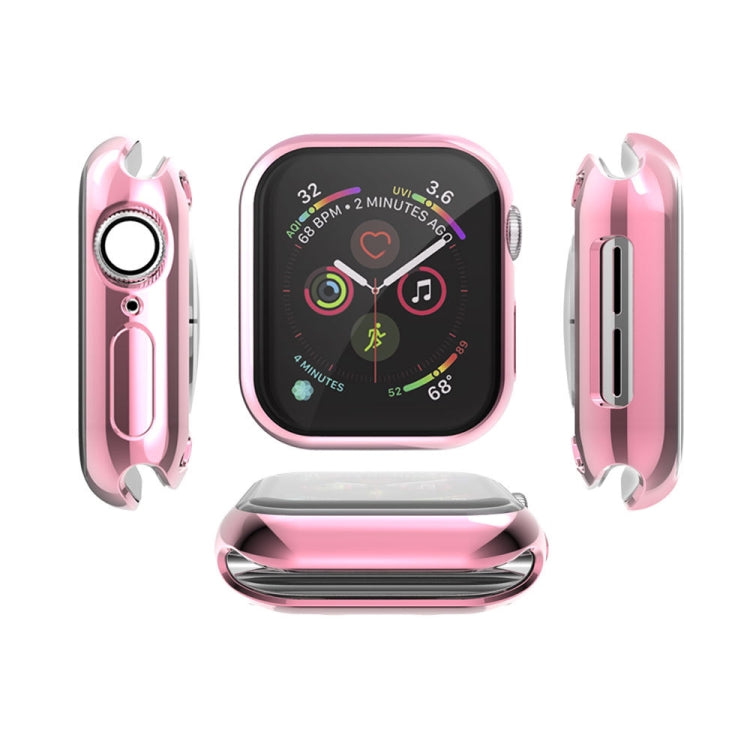 Lisslune | Full Coverage Plating TPU Case for Apple Watch Series 5 & 4 44mm (Pink)