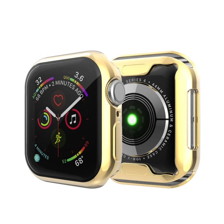 Lisslune | Full Coverage TPU Case for Apple Watch Series 5 & 4 44mm (Gold)