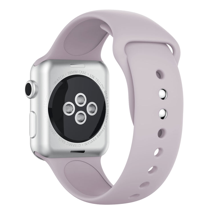 Lisslune | Double Stud Silicone Watch Band for Apple Watch Series 3 & 2 & 1 42mm (Light Purple)