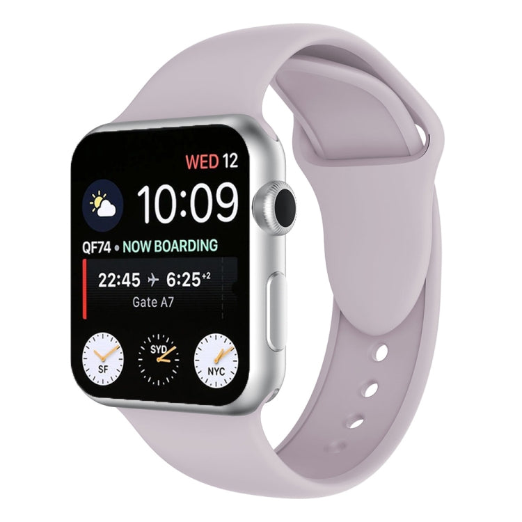 Lisslune | Double Stud Silicone Watch Band for Apple Watch Series 3 & 2 & 1 42mm (Light Purple)
