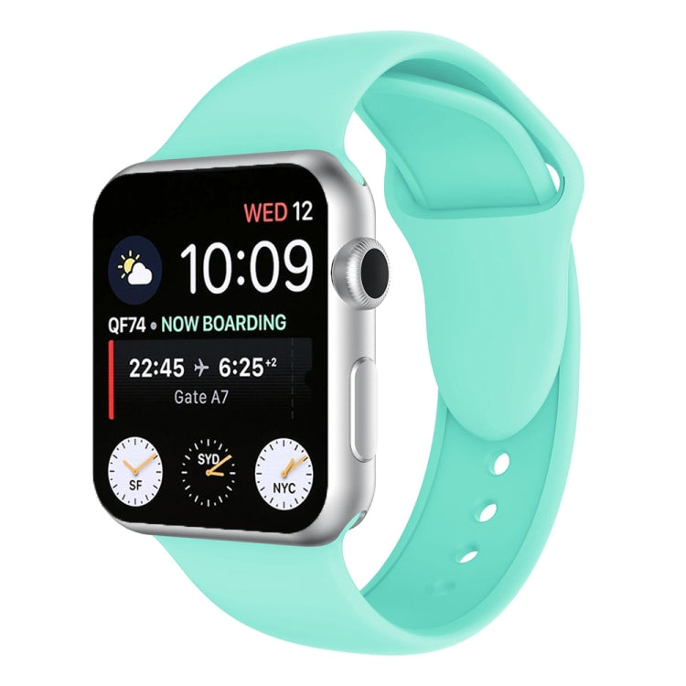 Lisslune | Double Stud Silicone Watch Band for Apple Watch Series 3 & 2 & 1 42mm (Mint Green)