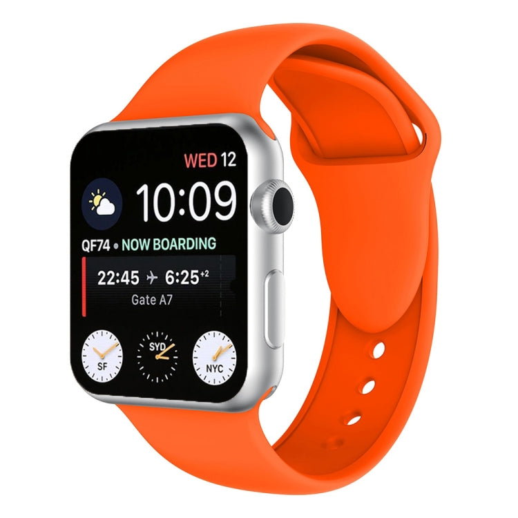 Lisslune | Double Stud Silicone Watch Band for Apple Watch Series 3 & 2 & 1 38mm (Orange)