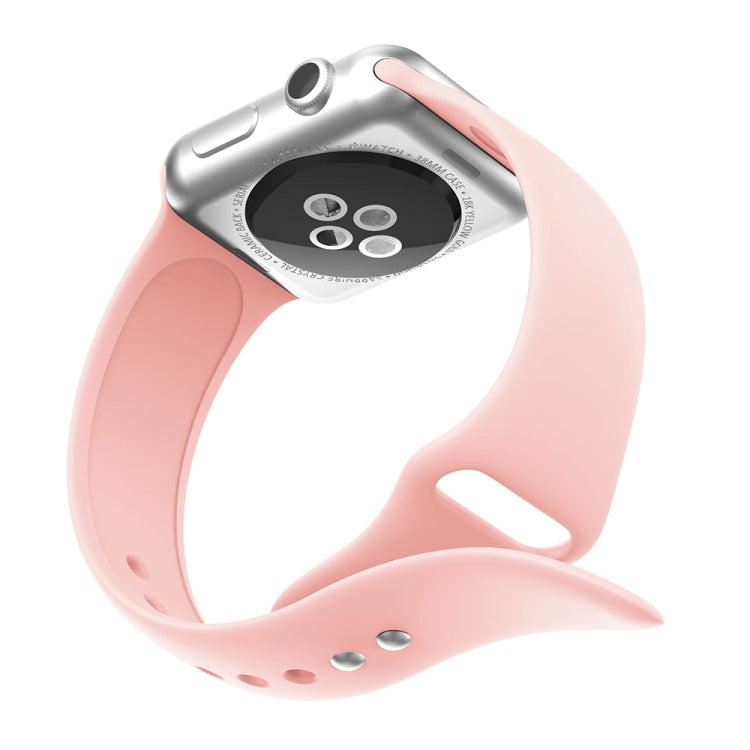 Lisslune | Double Rivets Silicone Bracelet for Apple Watch Series 3 & 2 & 1 38mm (Pink)