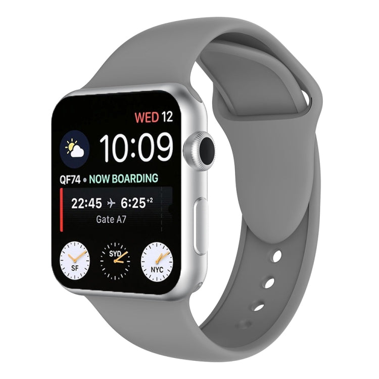 Lisslune | Double Stud Silicone Watch Band for Apple Watch Series 3 & 2 & 1 38mm (Gray)