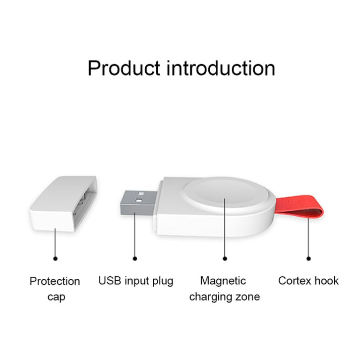 Lisslune | A3 Universal Portable Qi Standard Magnetic Wireless Charger for Apple Watch Series 4 & 3 & 2 & 1