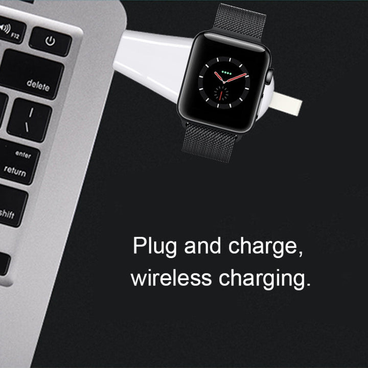 Lisslune | B2 Universal portable Qi standard magnetic USB wireless charger for Apple Watch Series 4 & 3 & 2 & 1