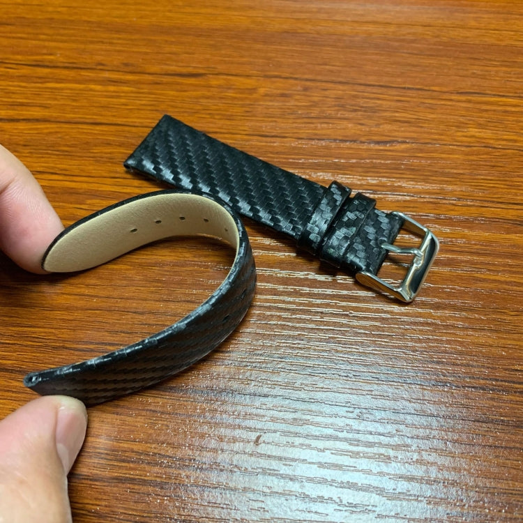 Lisslune | Leather Carbon Fiber Band for Apple Watch Series 5 & 4 40mm & Series 3 & 2 & 1 38mm