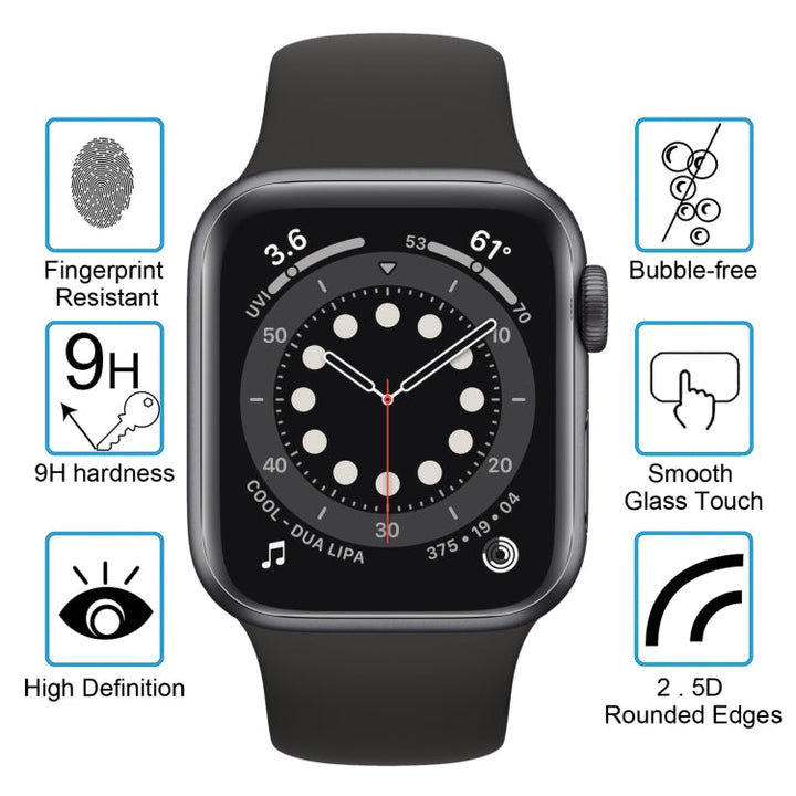 Lisslune | 9H 2.5D Tempered Glass Film for Apple Watch Series 5 / 4 40mm