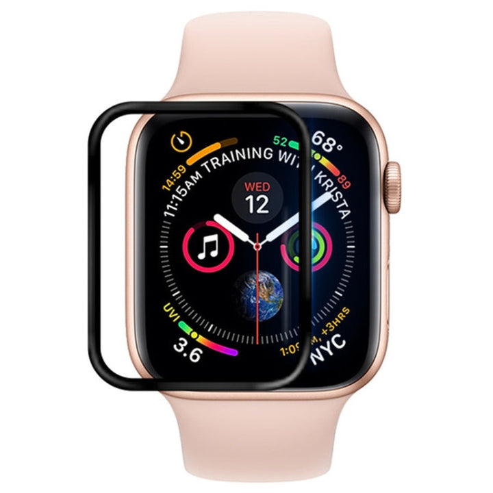 Lisslune | 50 PCS For Apple Watch 42mm Soft PET Film Full Cover Screen Protector (Black)