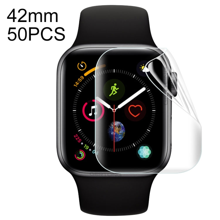 Lisslune | 50 PCS For Apple Watch 42mm Soft Hydrogel Film Full Protection Front Protection
