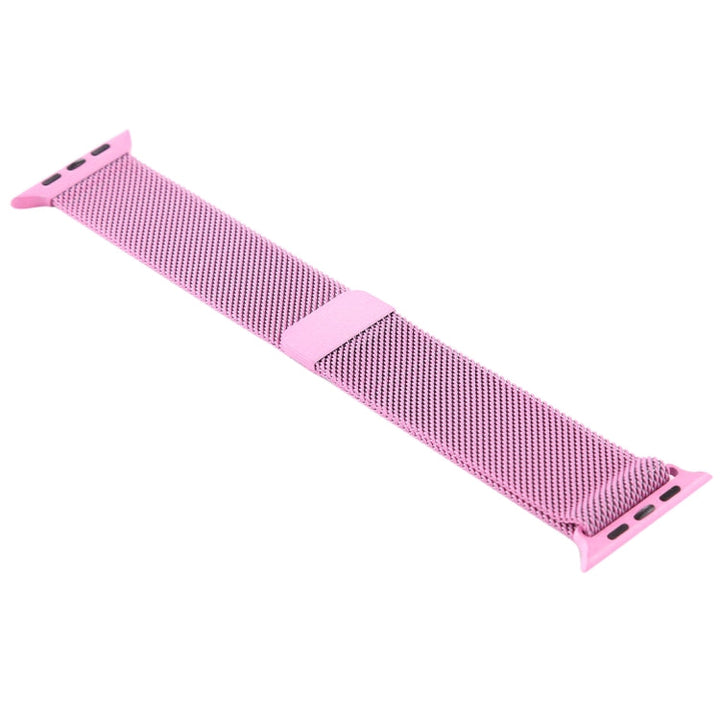 Lisslune | For Apple Watch Ultra 49mm & Watch Ultra 2 49mm / Series 10 46mm / 9 & 8 & 7 45mm / SE 3 & SE 2 & 6 & SE & 5 & 4 44mm / 3 & 2 & 1 42mm Color-changing Magnetic Nylon Watch Strap (Pink)