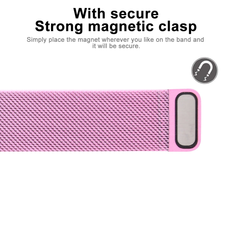 Lisslune | For Apple Watch Ultra 49mm & Watch Ultra 2 49mm / Series 10 46mm / 9 & 8 & 7 45mm / SE 3 & SE 2 & 6 & SE & 5 & 4 44mm / 3 & 2 & 1 42mm Color-changing Magnetic Nylon Watch Strap (Pink)