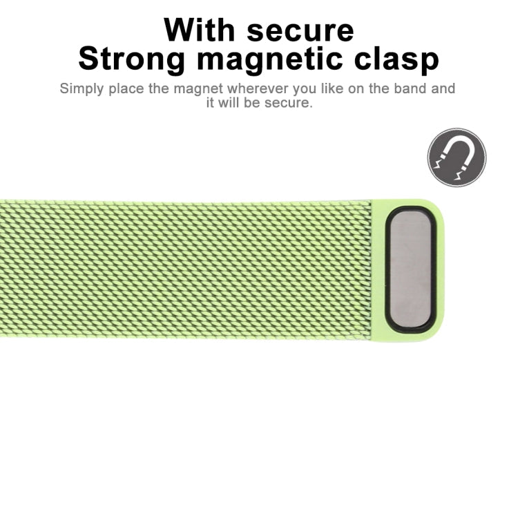 Lisslune | For Apple Watch Ultra 49mm & Watch Ultra 2 49mm / Series 10 46mm / 9 & 8 & 7 45mm / SE 3 & SE 2 & 6 & SE & 5 & 4 44mm / 3 & 2 & 1 42mm Color-changing Magnetic Nylon Watch Strap (Green)