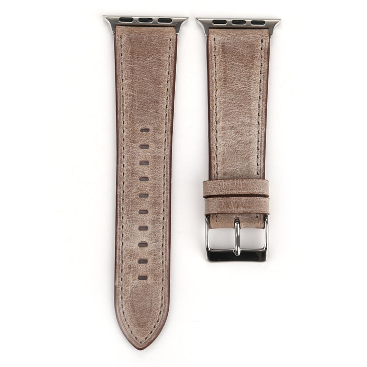 Lisslune | For Apple Watch Series 10 42mm / 9&8&7 41mm / SE 3&SE 2&6&SE&5&4 40mm / 3&2&1 38mm Fresh Style Leather Watch Band (Brown)