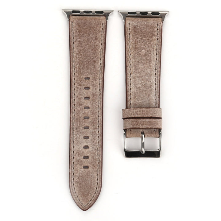 Lisslune | For Apple Watch Series 10 42mm / 9&8&7 41mm / SE 3&SE 2&6&SE&5&4 40mm / 3&2&1 38mm Fresh Style Leather Watch Band (Brown)