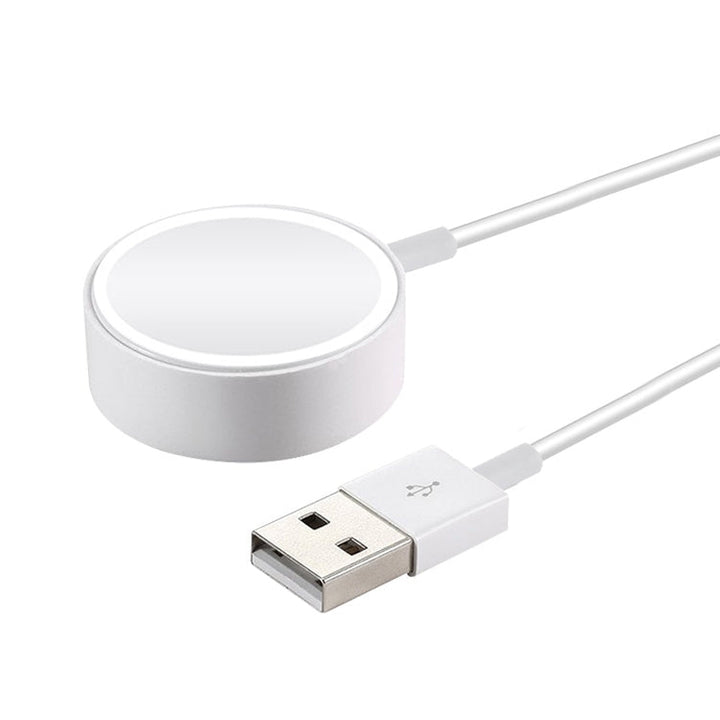 Lisslune | 1m Magnetic Wireless Charger for Apple Watch Series Ultra & 10 / 9 / 8 / 7 / 6 / 5 / 4 / 3 / 2 (White)