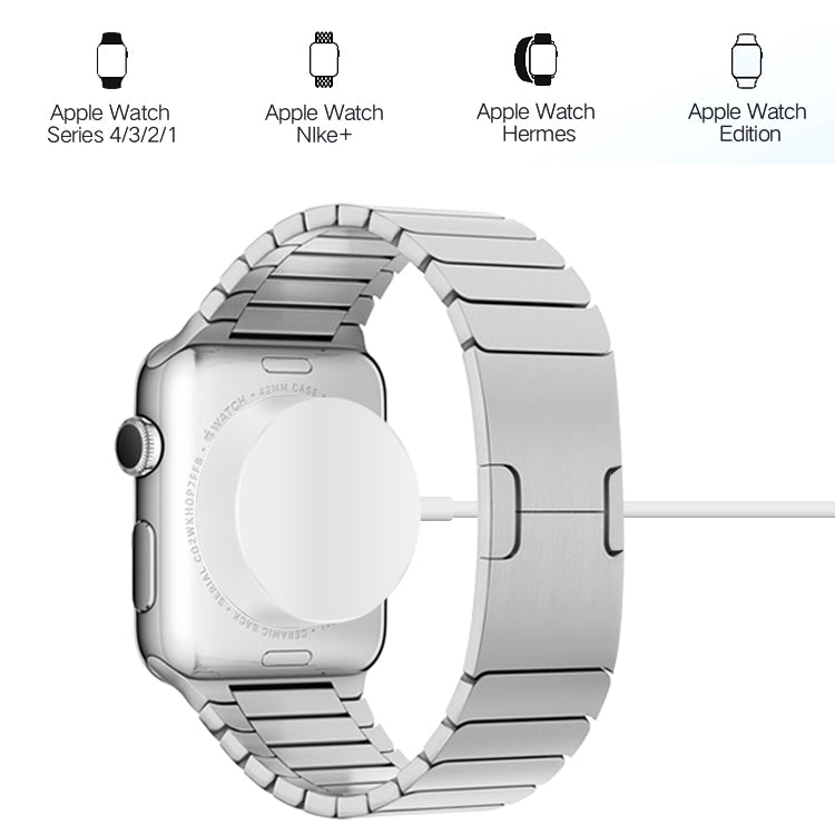 Lisslune | 1m Magnetic Wireless Charger for Apple Watch Series Ultra & 10 / 9 / 8 / 7 / 6 / 5 / 4 / 3 / 2 (White)