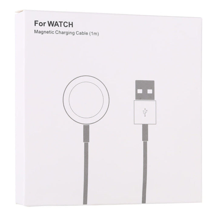 Lisslune | 1m Magnetic Wireless Charger for Apple Watch Series Ultra & 10 / 9 / 8 / 7 / 6 / 5 / 4 / 3 / 2 (White)