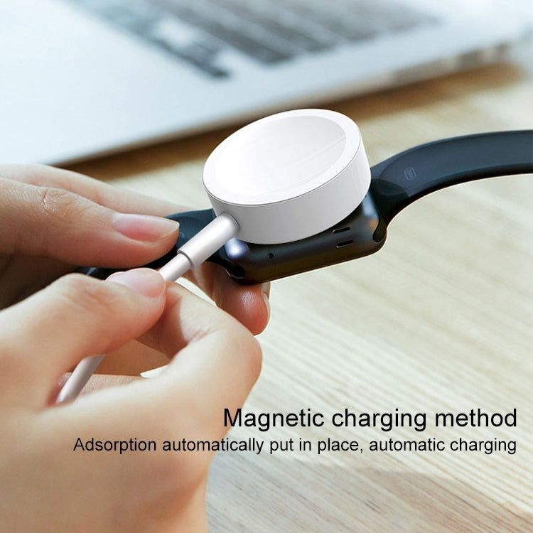 Lisslune | 1m Magnetic Wireless Charger for Apple Watch Series Ultra & 10 / 9 / 8 / 7 / 6 / 5 / 4 / 3 / 2 (White)