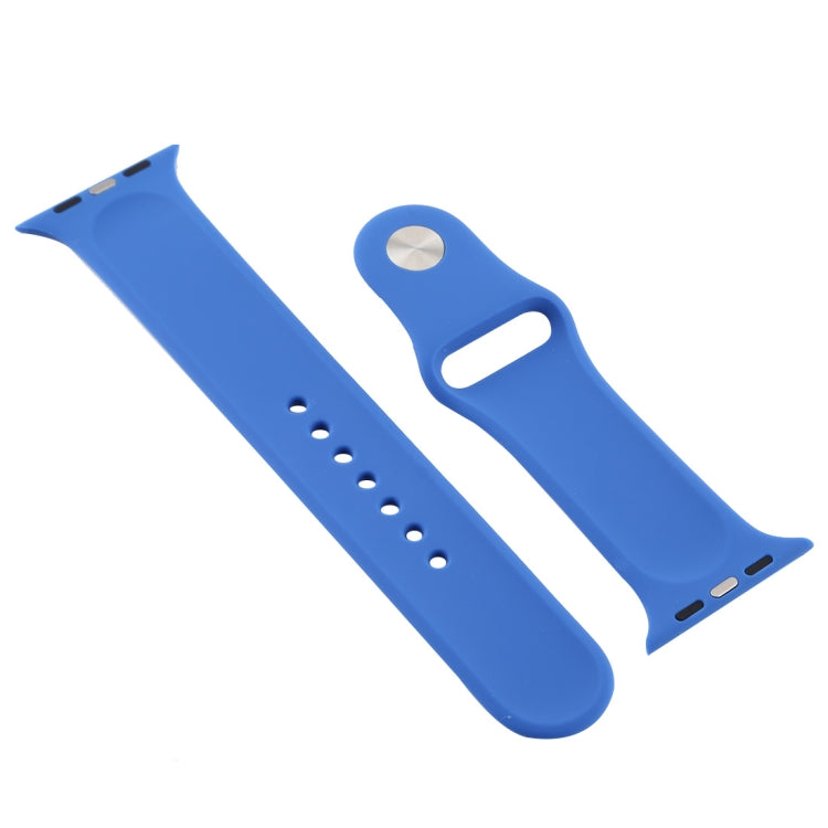 Lisslune | For Apple Watch Ultra 49mm&Watch Ultra 2 49mm / Series 10 46mm / 9&8&7 45mm / SE 3&SE 2&6&SE&5&4 44mm / 3&2&1 42mm Silicone watch band (Dark Blue)